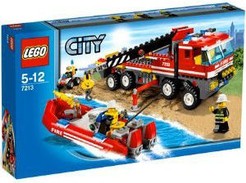 LEGO 7213  City  Autogru  e Gommone Pompieri