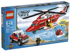 LEGO 7206  City  Elicottero  dei  Pompieri     AL MOMENTO NON DISPONIBILE