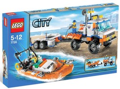 LEGO 7726 City Camion Guardia Costiera con gommone     AL MOMENTO NON DISPONIBILE