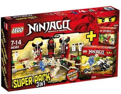 LEGO Ninjago 66383  Super Pack 3 in 1  2258, 2259, 2519     NON DISPONIBILE